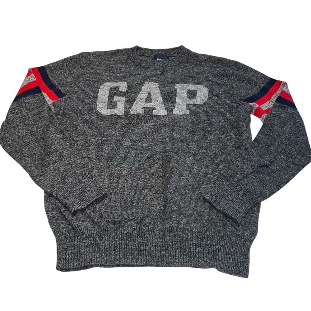 Gap Kids Grey Logo Sweater - Kids Large (10-11)